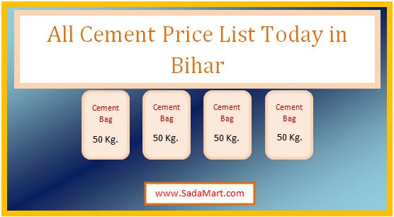 all cement price list today in bihar
