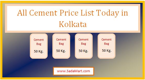 all cement price list today in kolkata