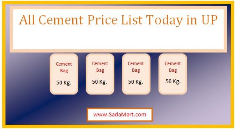 all cement price list today in up