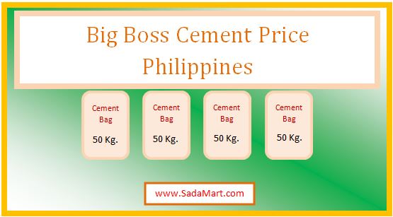 big boss cement price philippines