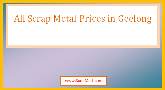 scrap metal prices in geelong
