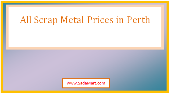 scrap metal prices in perth