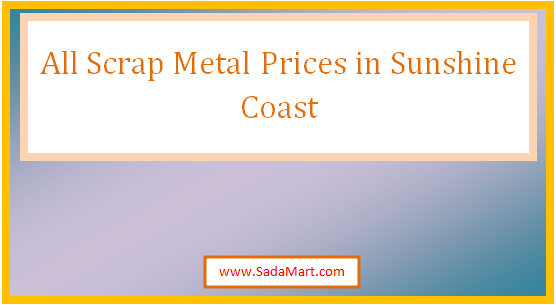 scrap metal prices in sunshine coast
