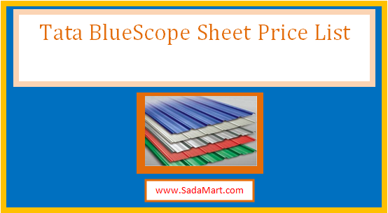 tata bluescope sheet price list