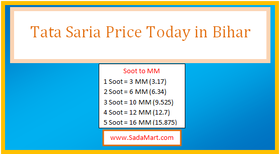 tata saria price today in bihar