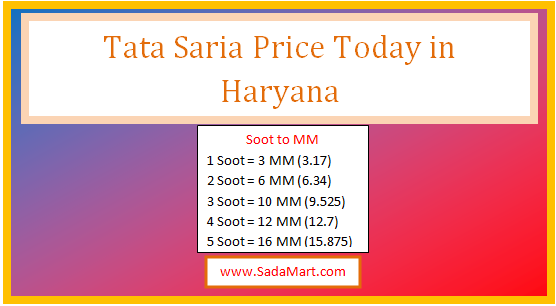 tata saria price today in haryana